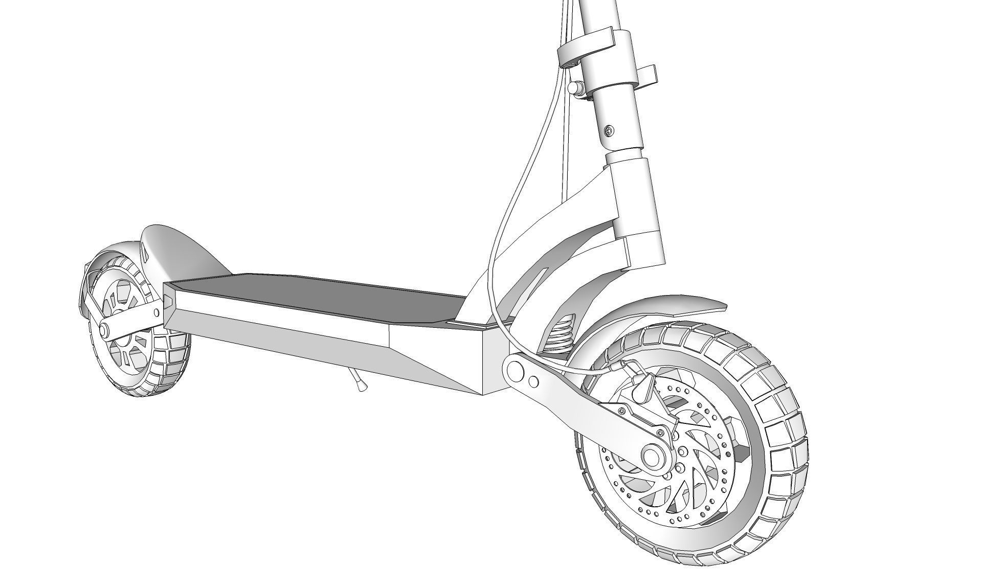 Electric Scooter  3D model_21
