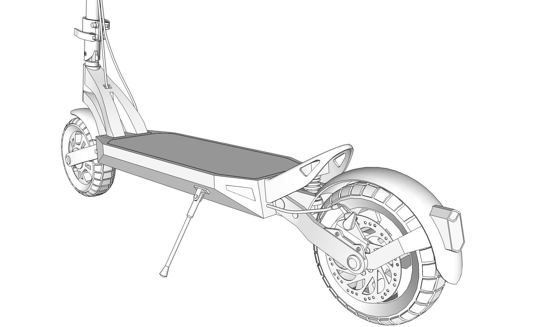 Electric Scooter  3D model_17