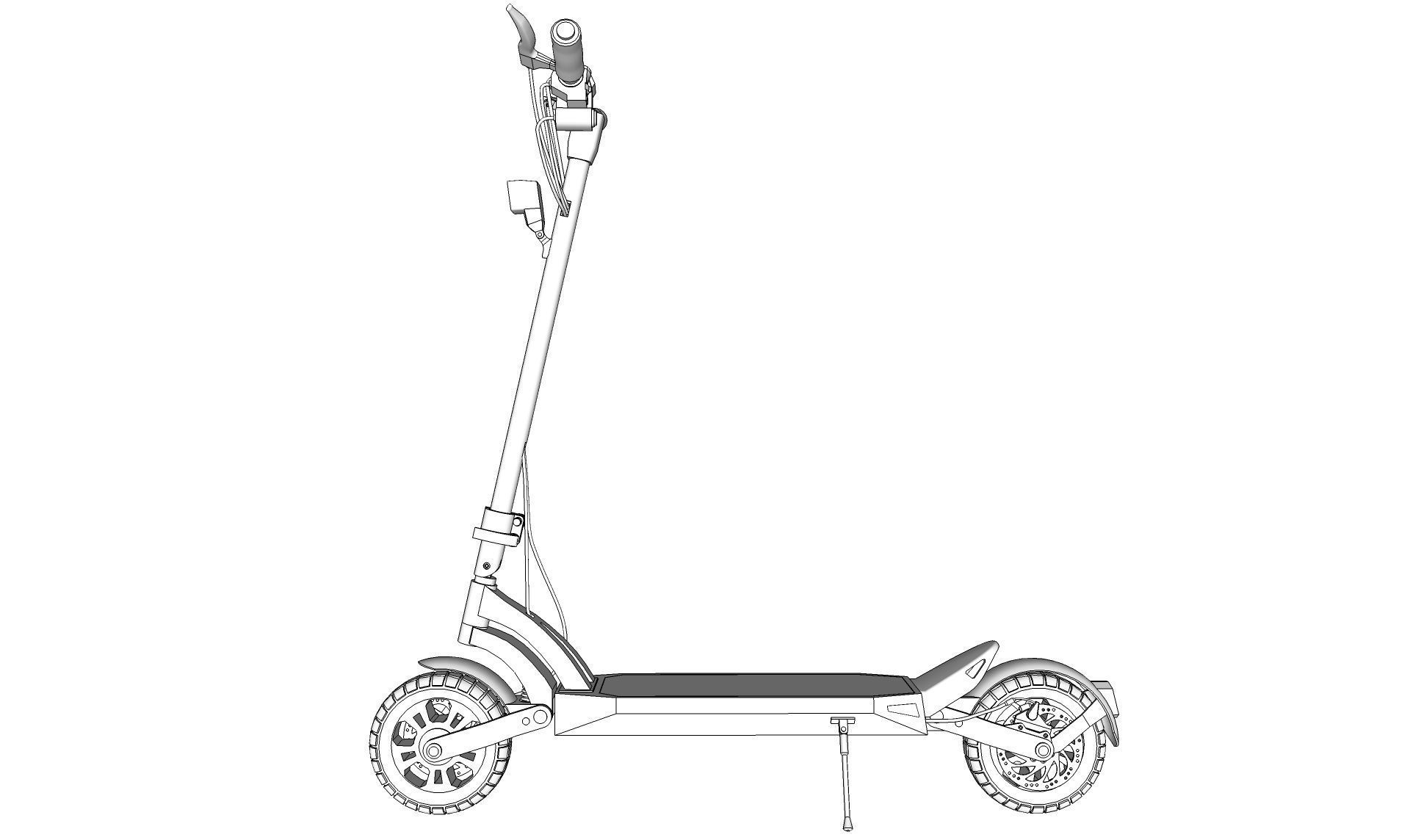 Electric Scooter  3D model_14