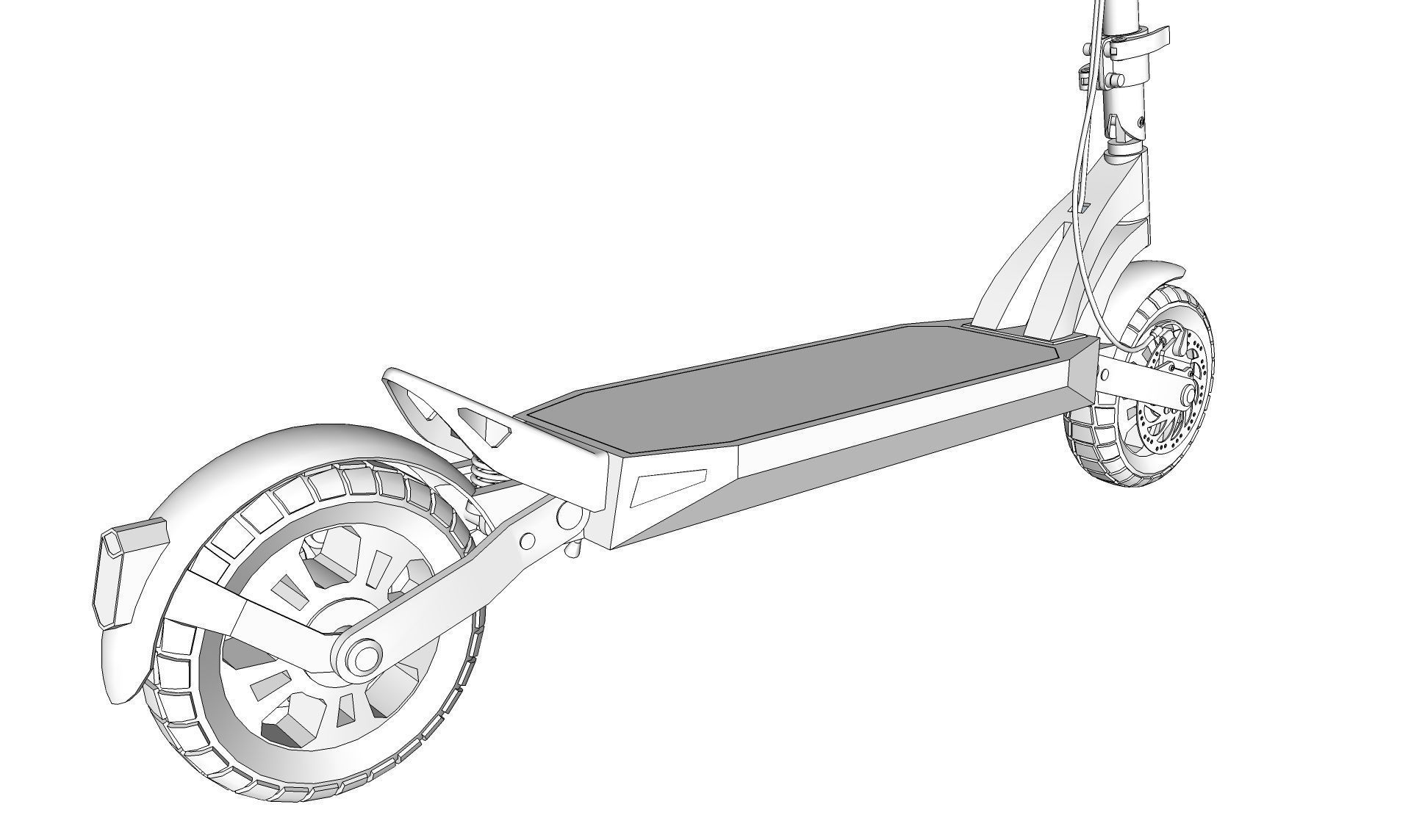 Electric Scooter  3D model_19