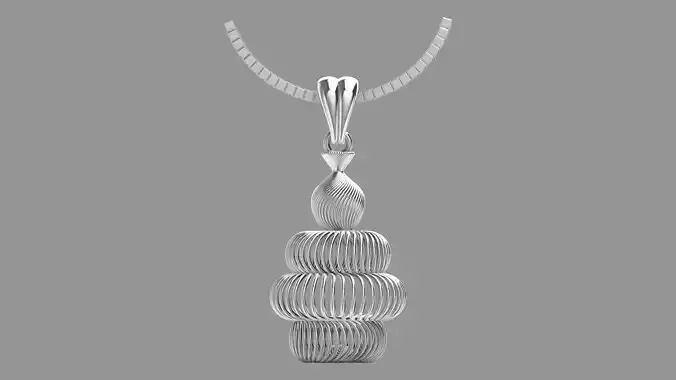 Direct Casting Pendant 3D model Texture