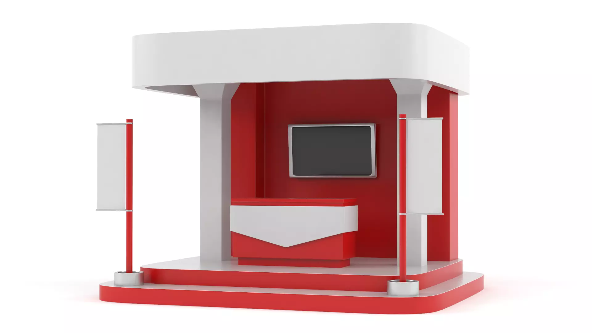 Exhibition Booth 3D model_0