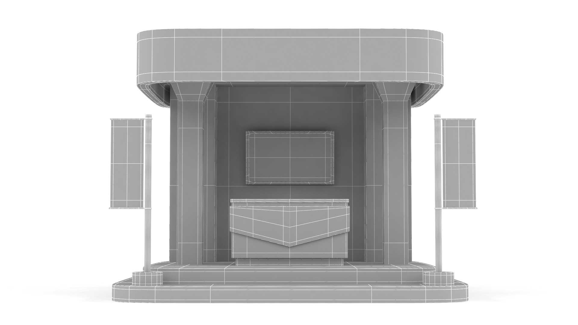 Exhibition Booth 3D model_6