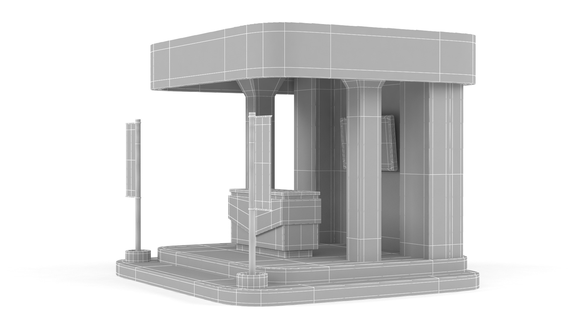 Exhibition Booth 3D model_8