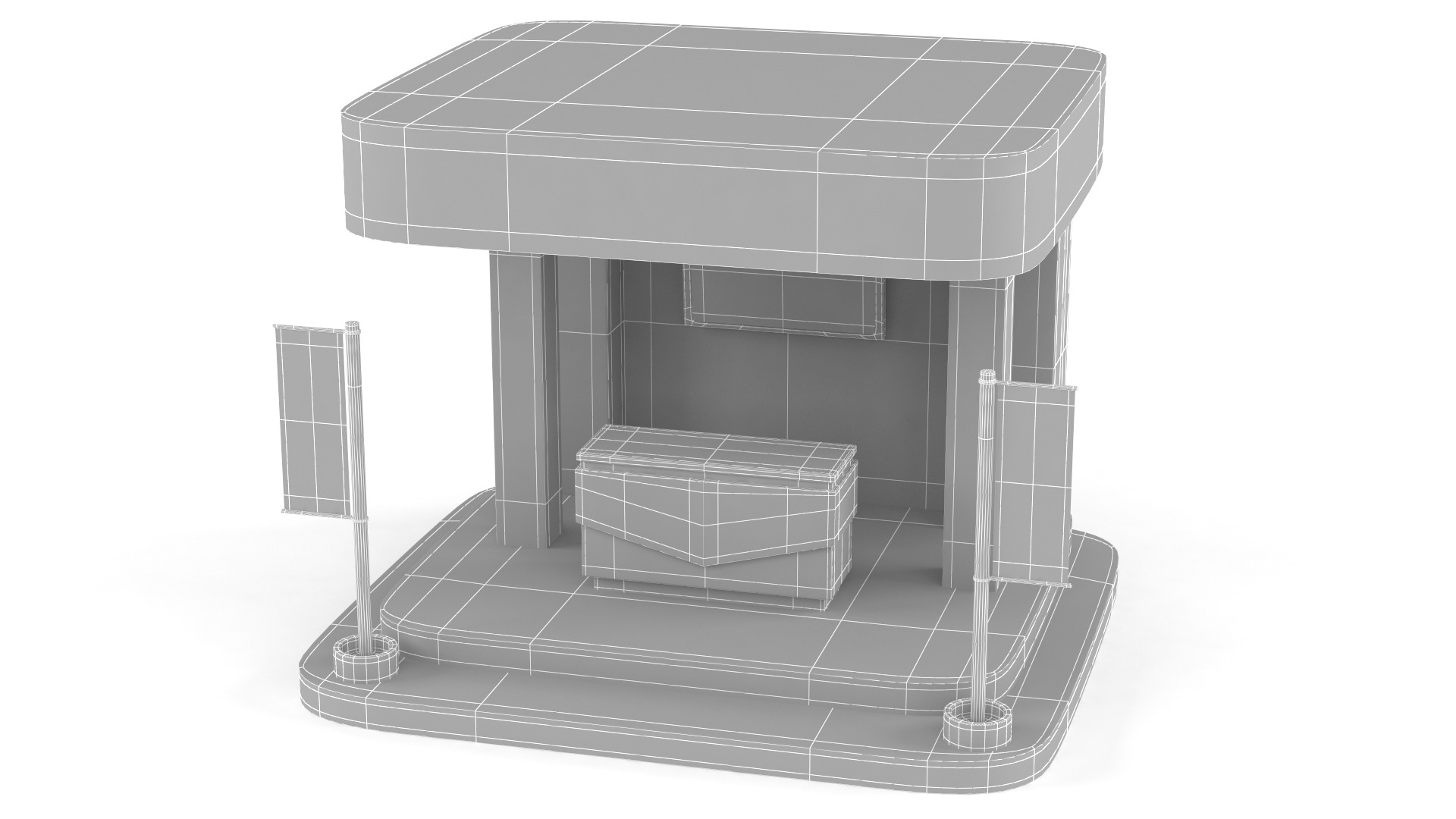 Exhibition Booth 3D model_9