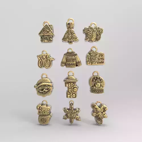 christmas tree decors  3D print model