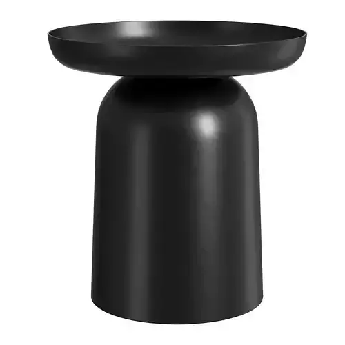 Soda Round Side Table Black