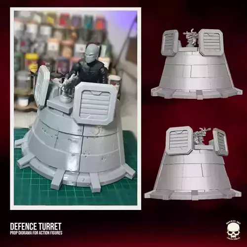 Defence Turret 3D printable files for Action Figures