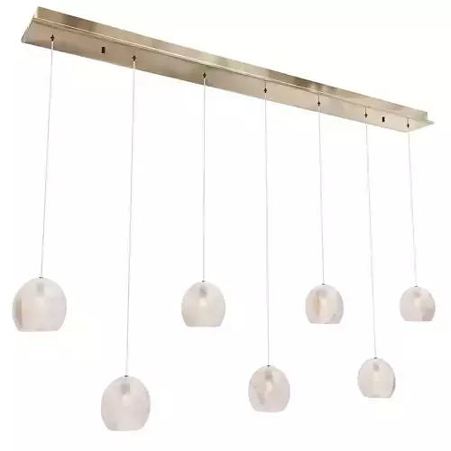 Lazio 7-Light Linear Multi-Drop Pendant Currey Company 