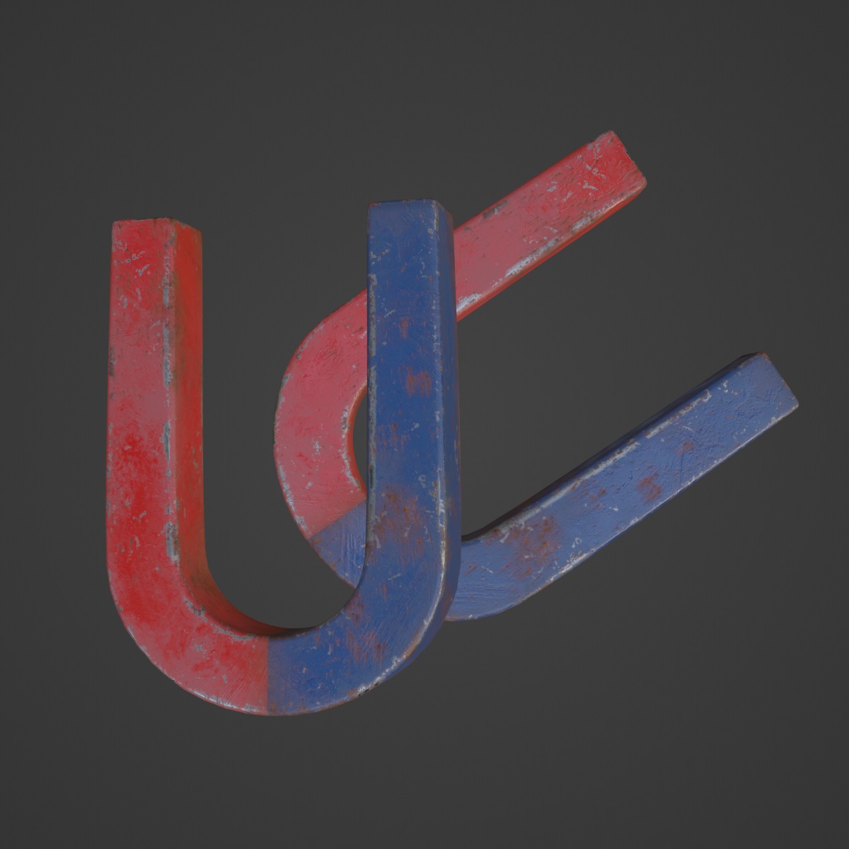 Magnet 01 Low-poly 3D model_6