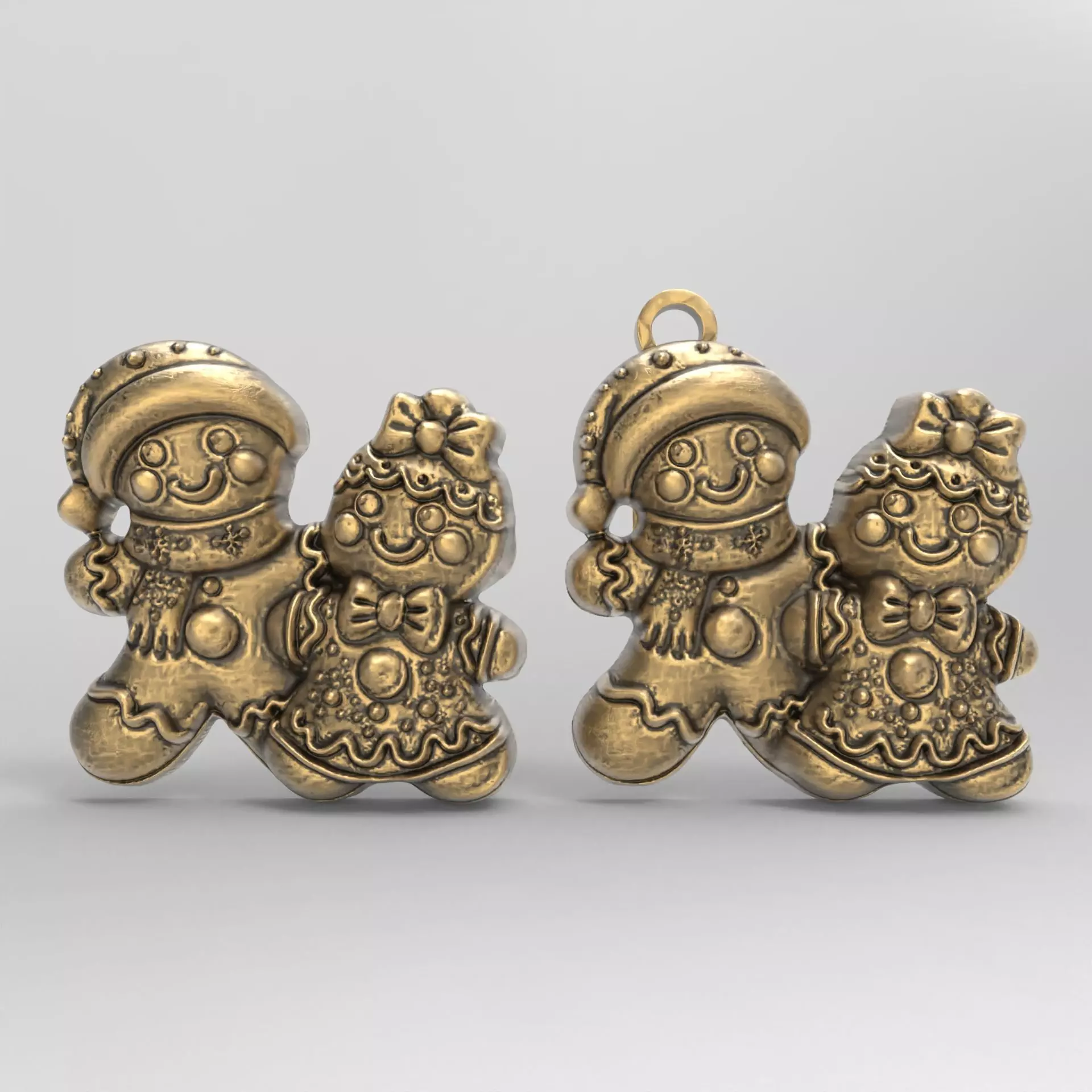 christmas tree cute cookie decor  3D print model_0