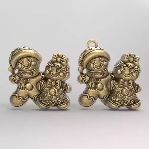 christmas tree cute cookie decor  3D print model