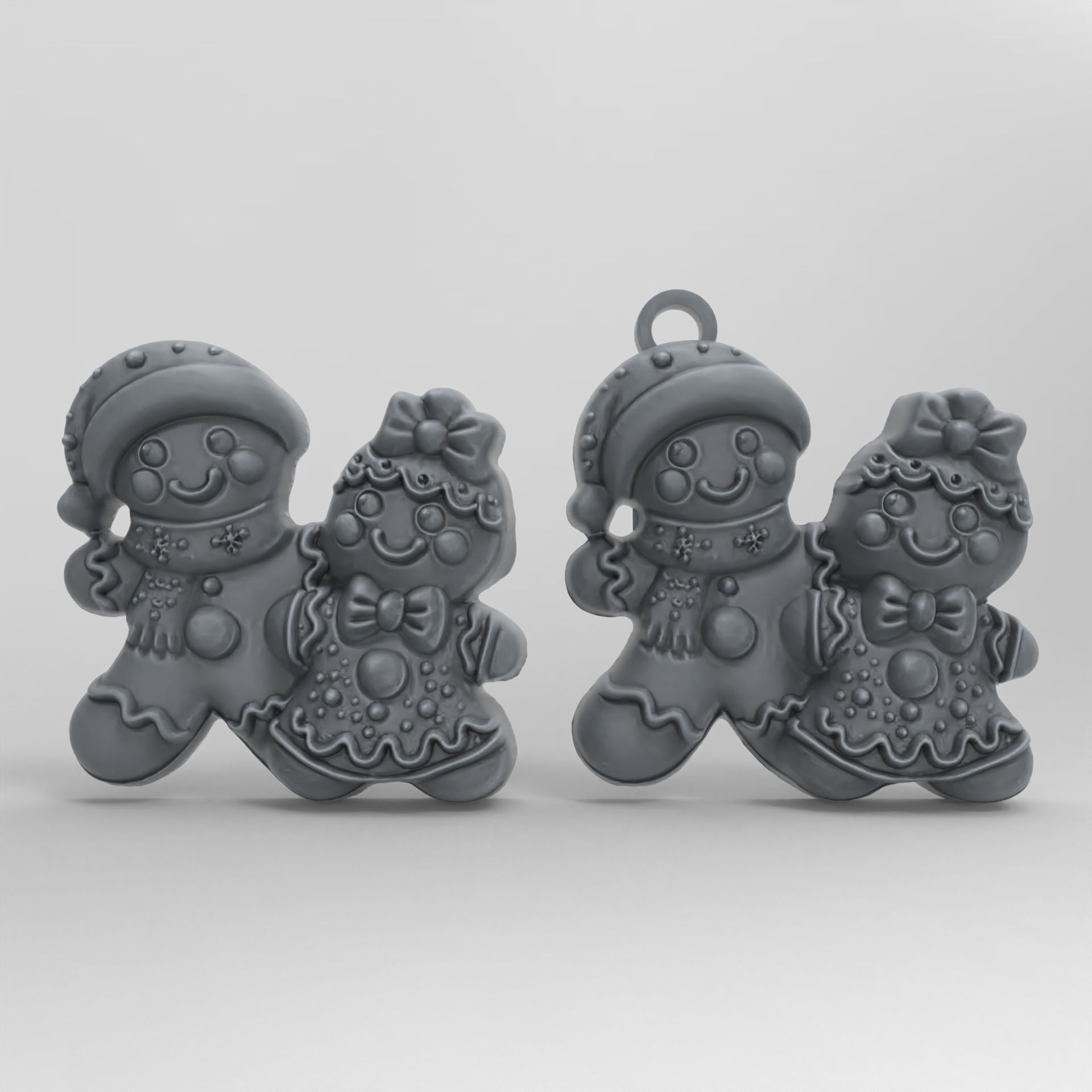 christmas tree cute cookie decor  3D print model_2