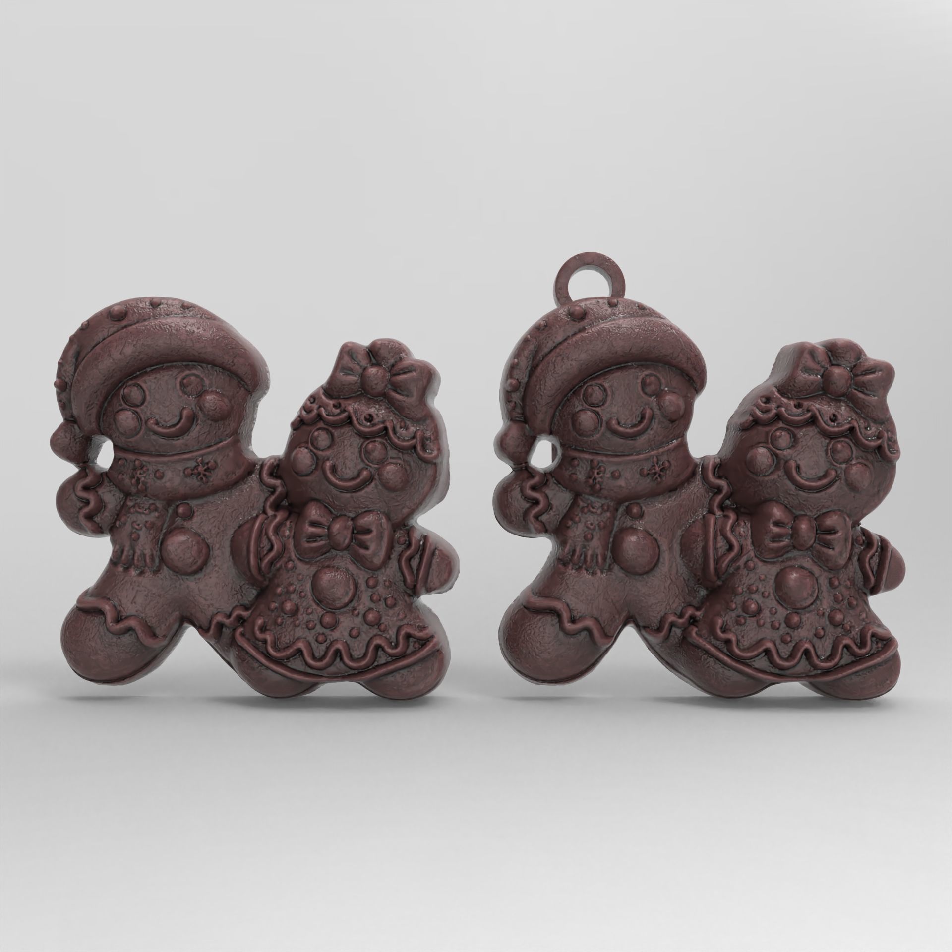 christmas tree cute cookie decor  3D print model_1