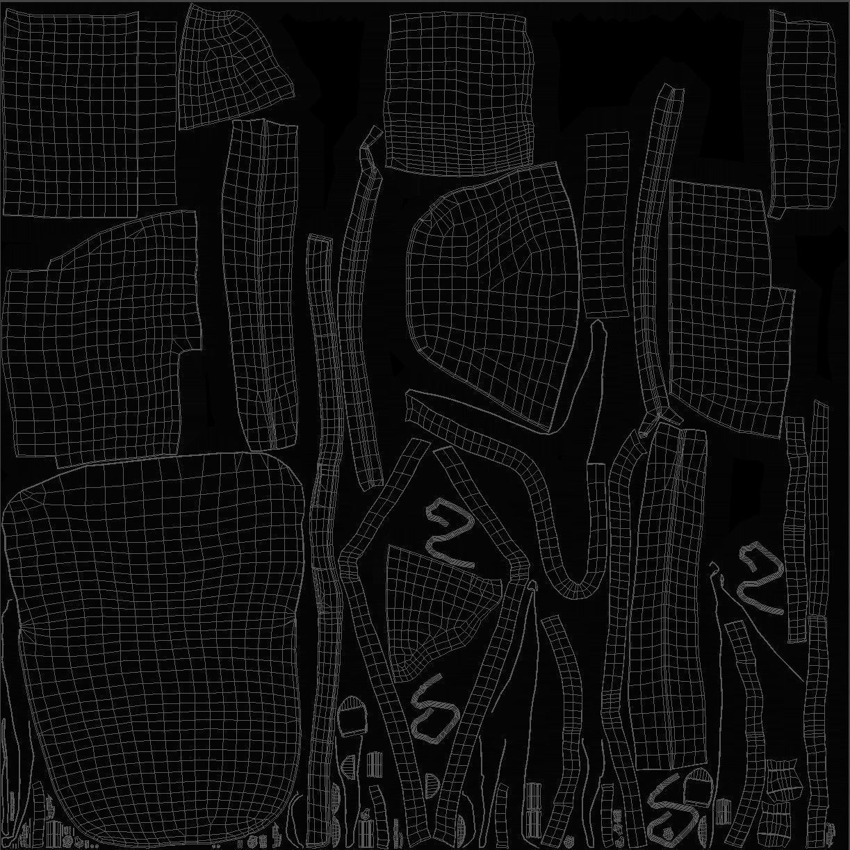 Backpack 50 - All MH Bodies - UE5 Skeletons - Rigged Low-poly 3D model_11