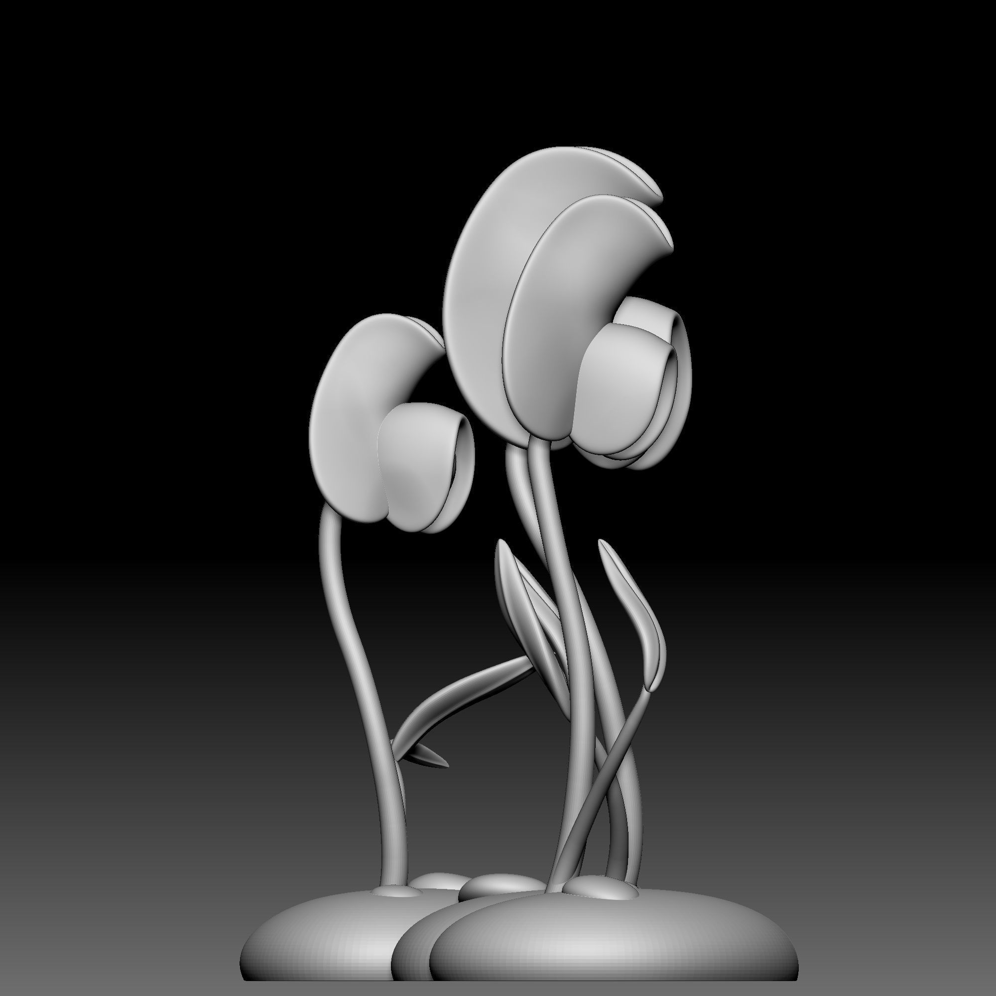 Flower - Alice in Wonderland - 060 3D print model_16