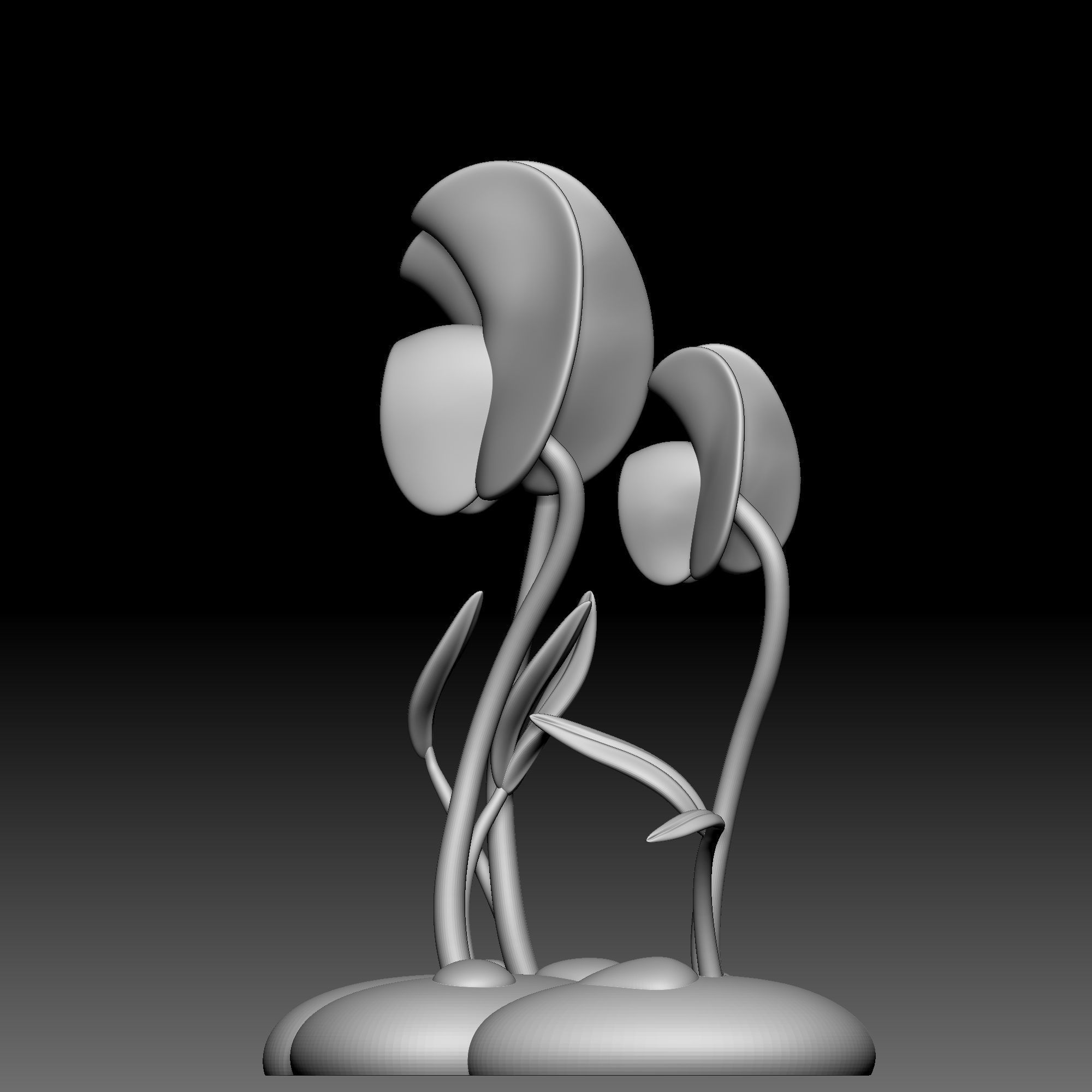 Flower - Alice in Wonderland - 060 3D print model_12