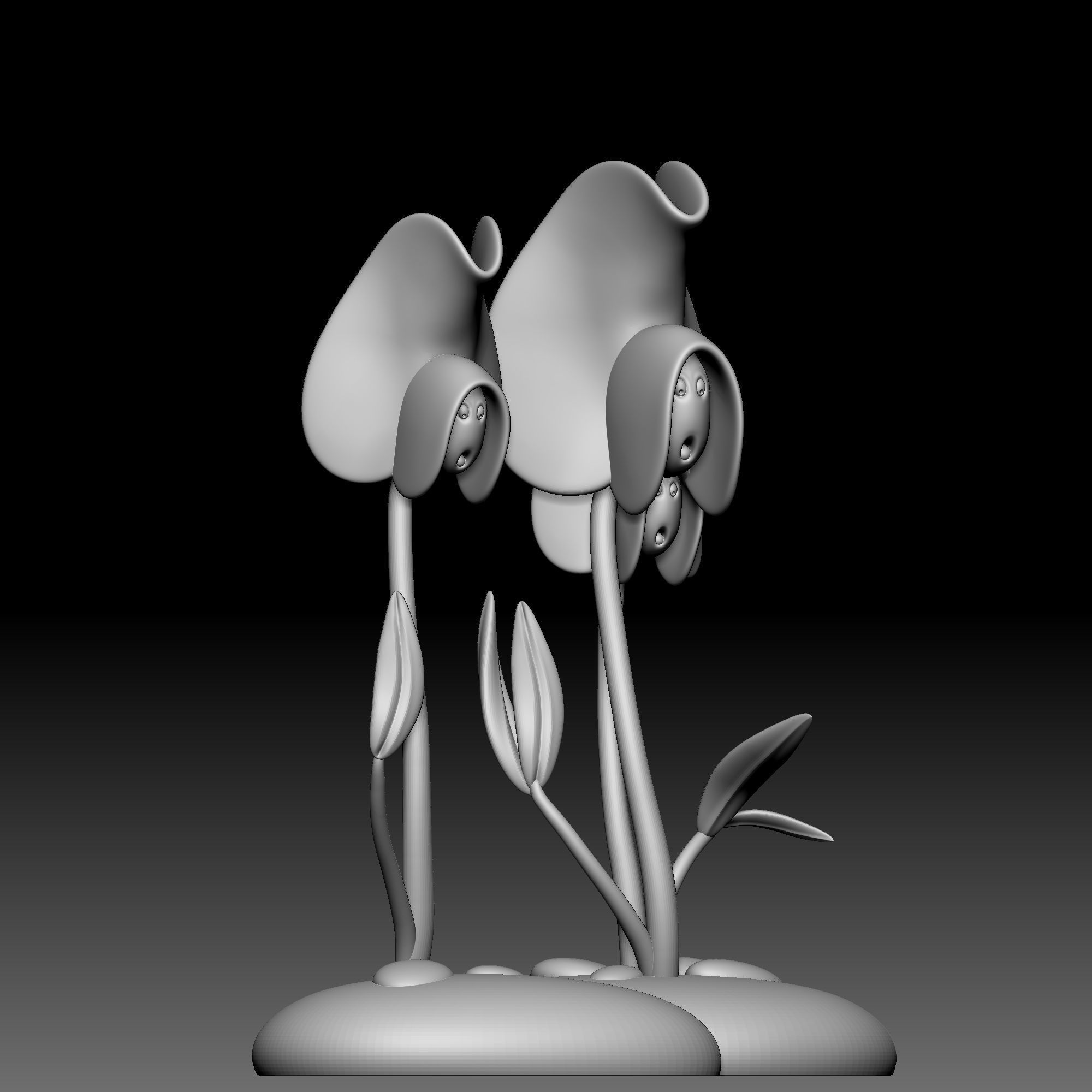 Flower - Alice in Wonderland - 060 3D print model_17