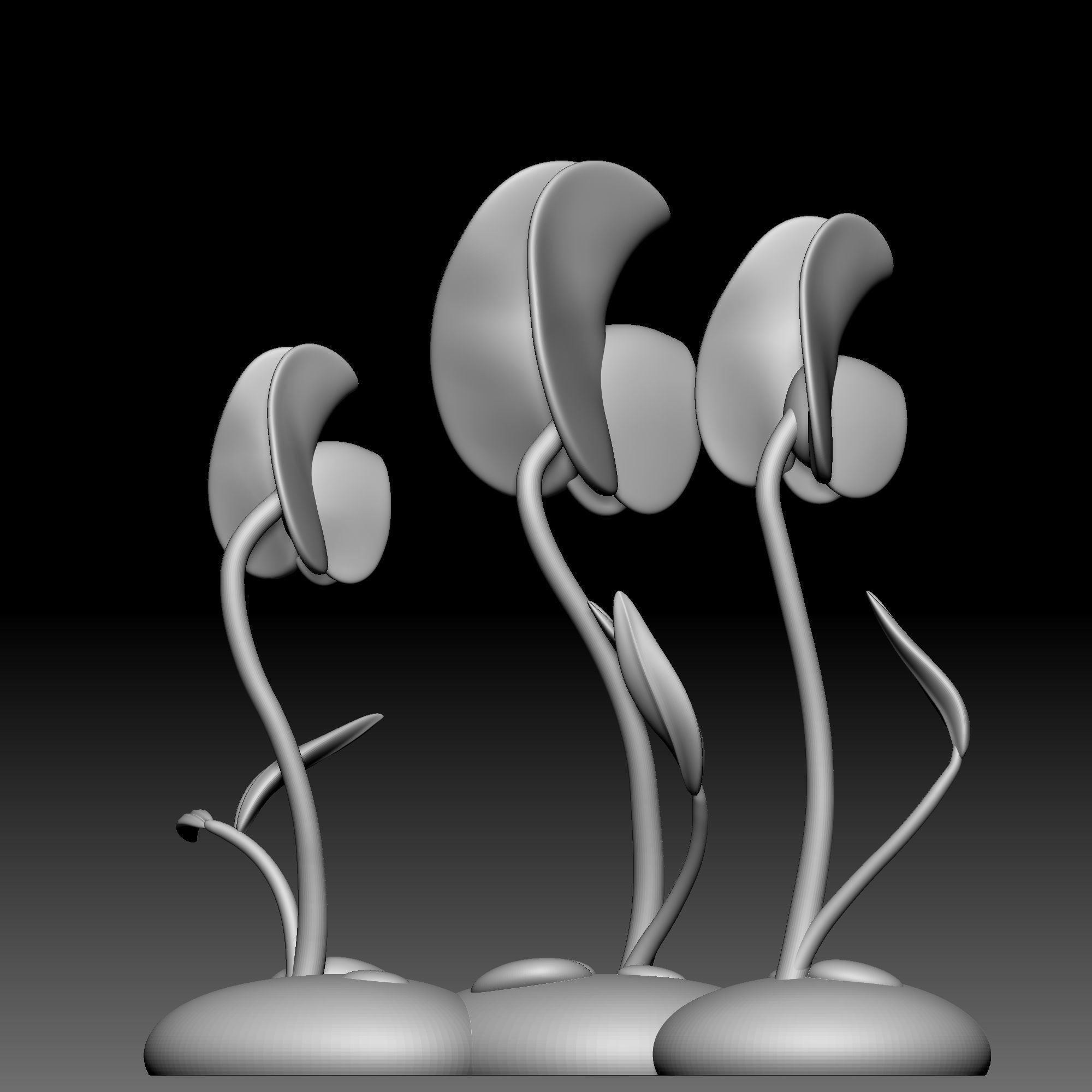 Flower - Alice in Wonderland - 060 3D print model_5