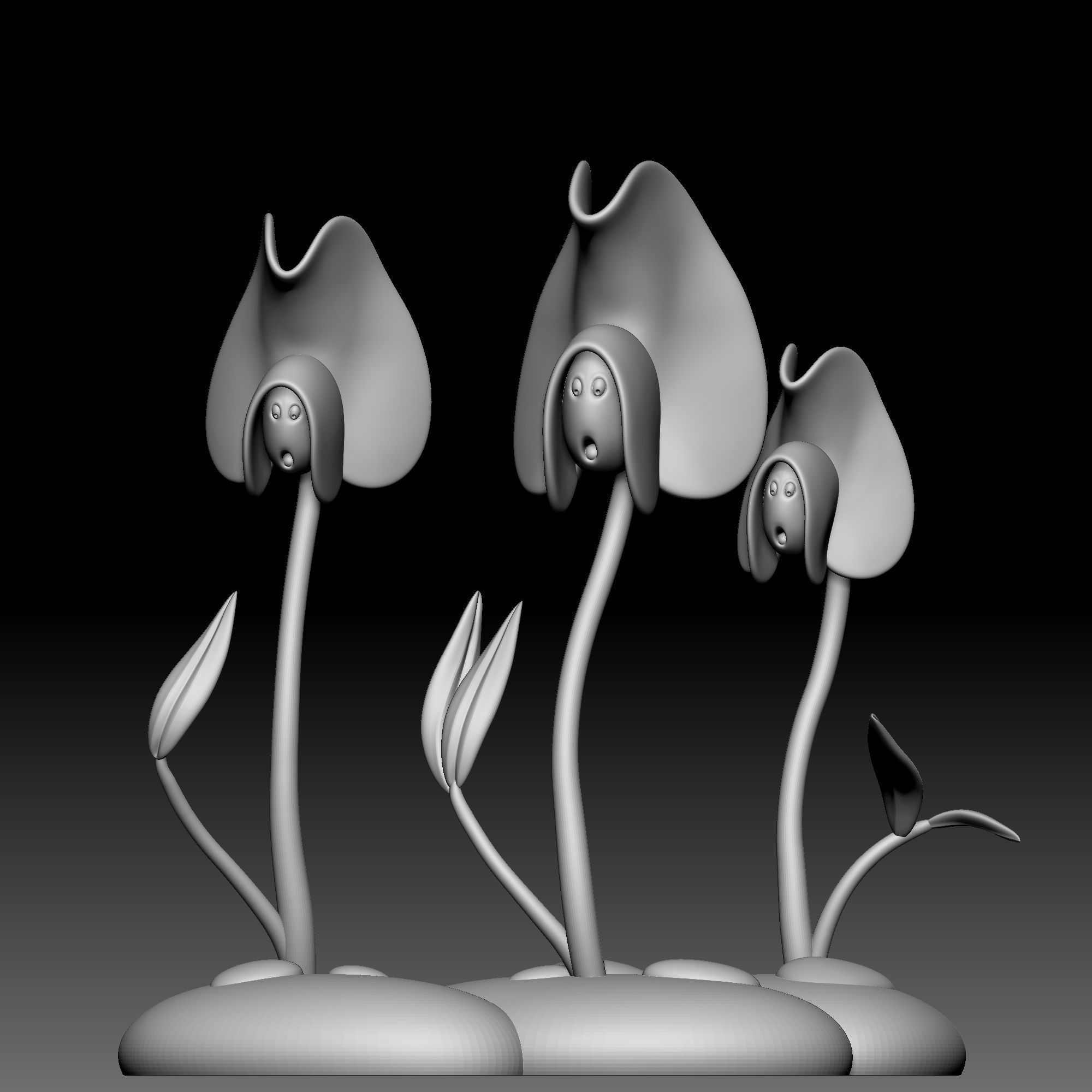 Flower - Alice in Wonderland - 060 3D print model_10