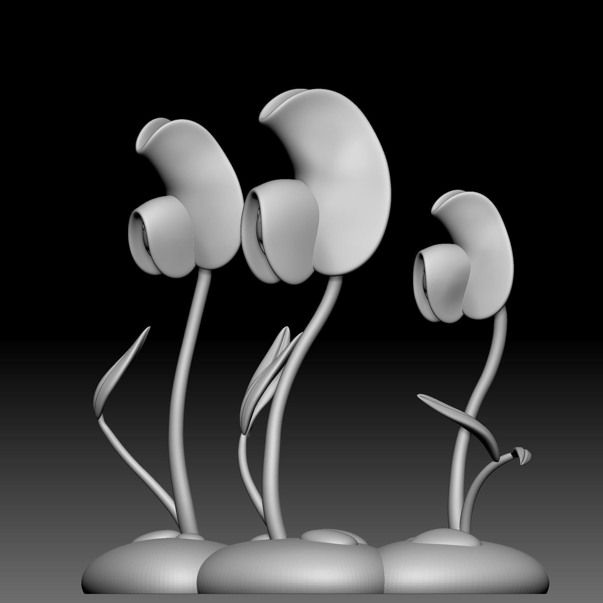 Flower - Alice in Wonderland - 060 3D print model_1