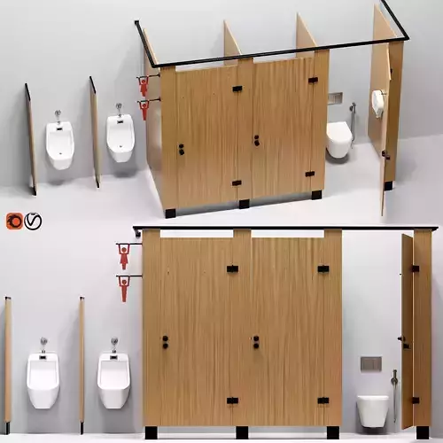 Sanitary partitions for public toilets