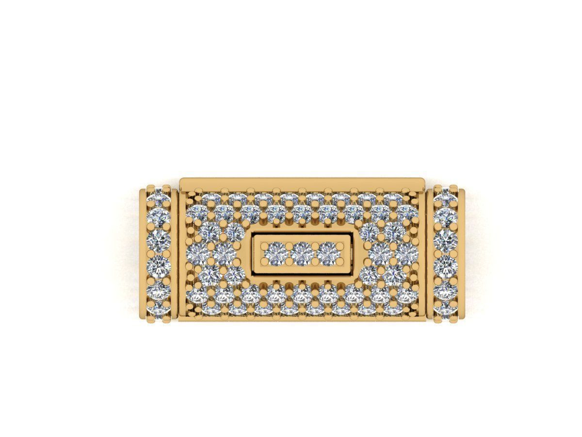 clasp round rope and cuban chain 3D print model_7