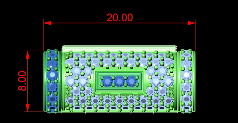 clasp round rope and cuban chain 3D print model_3