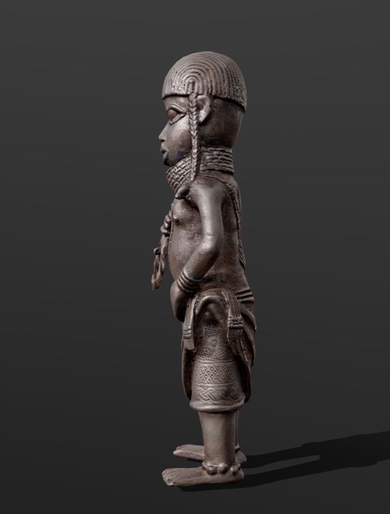 Benin Warrior - Ezomo Low-poly 3D model_5