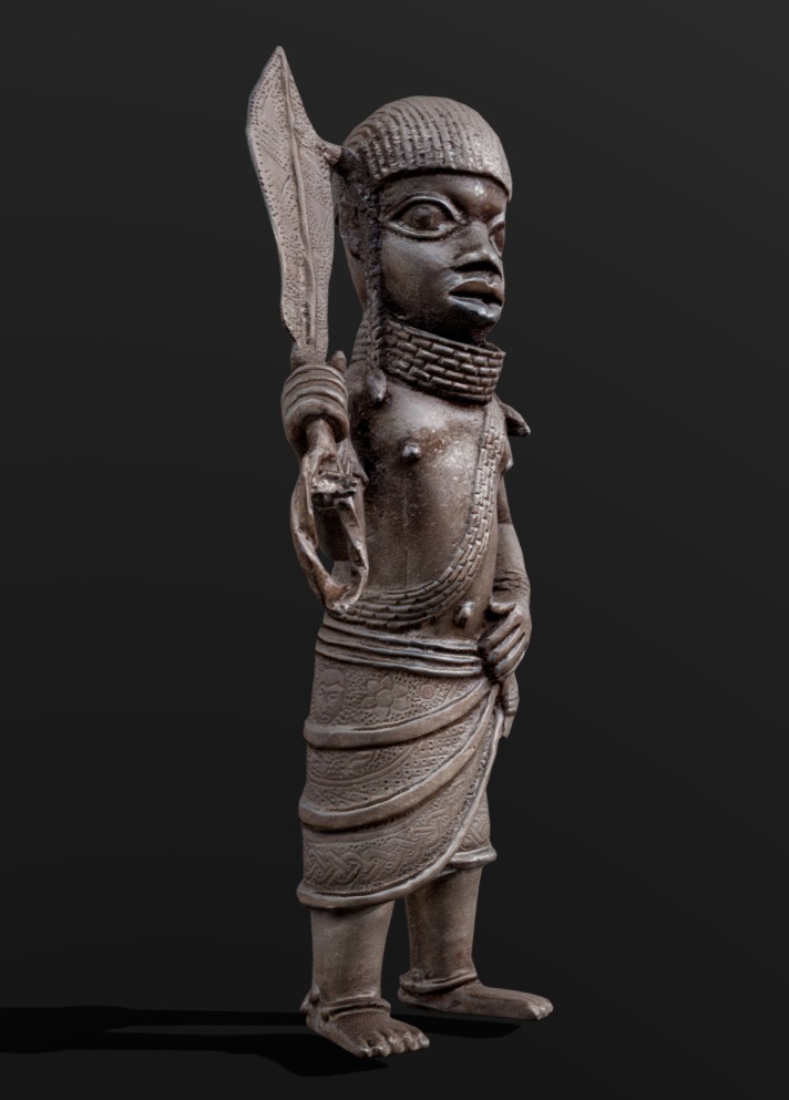 Benin Warrior - Ezomo Low-poly 3D model_2