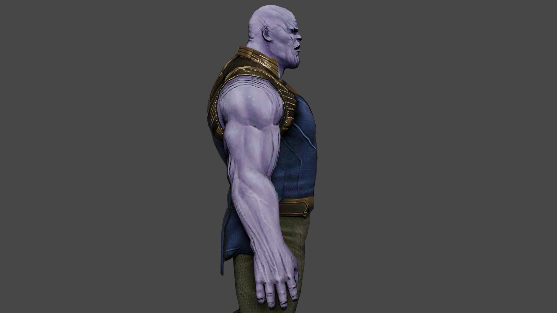 Thanos  Low-poly 3D model_3