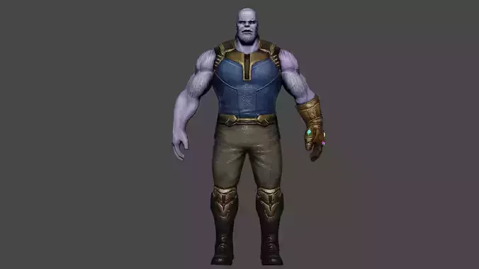 Thanos  Low-poly 3D model