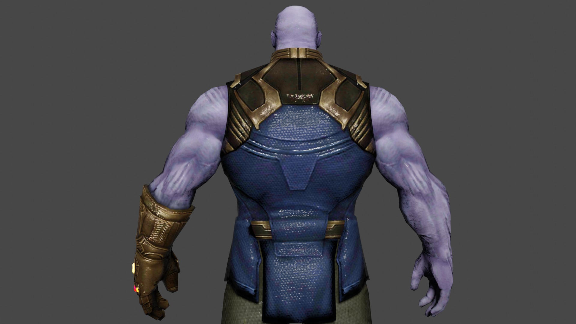 Thanos  Low-poly 3D model_5