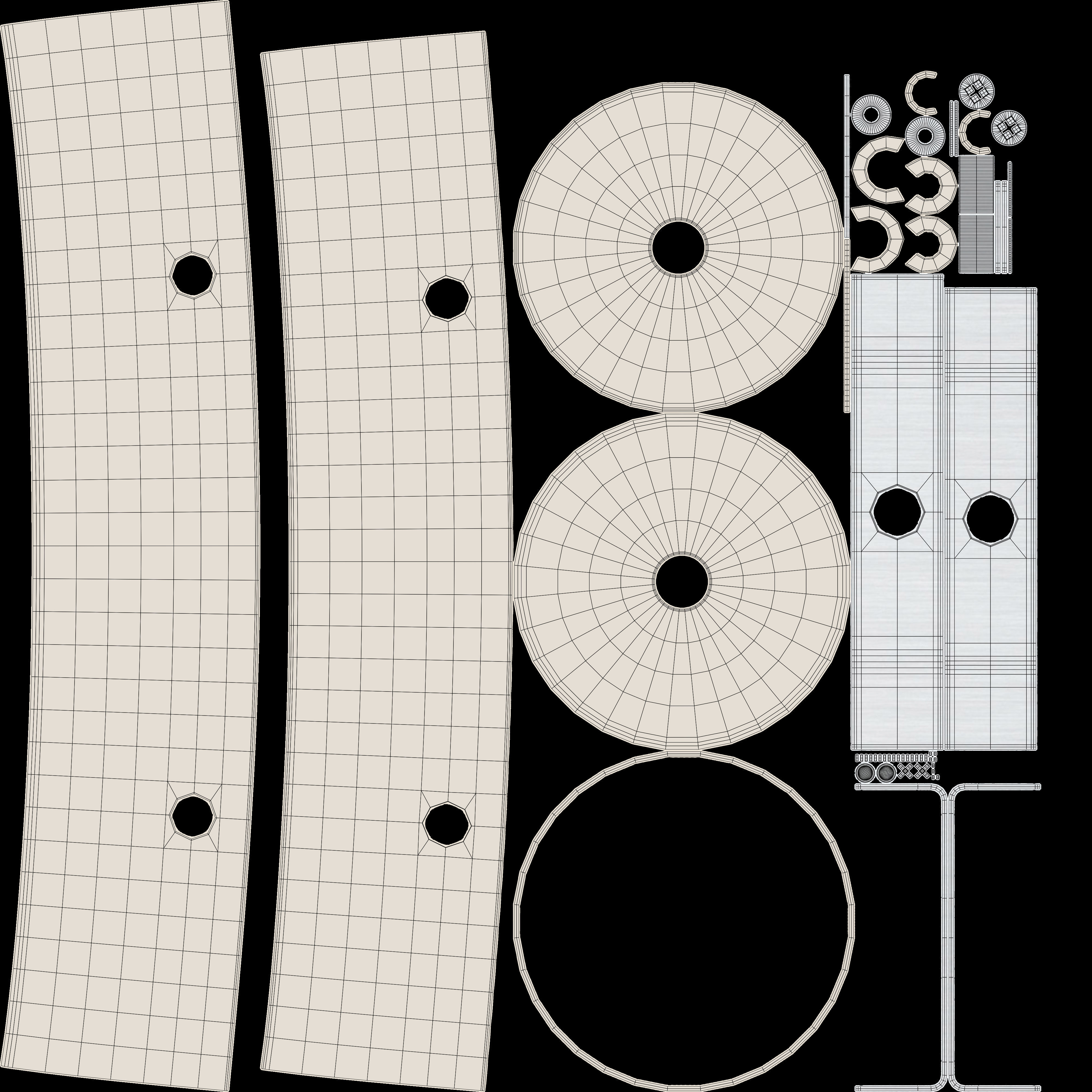 Pendant Keops 1 Body Tiny Grey White 3D model_22