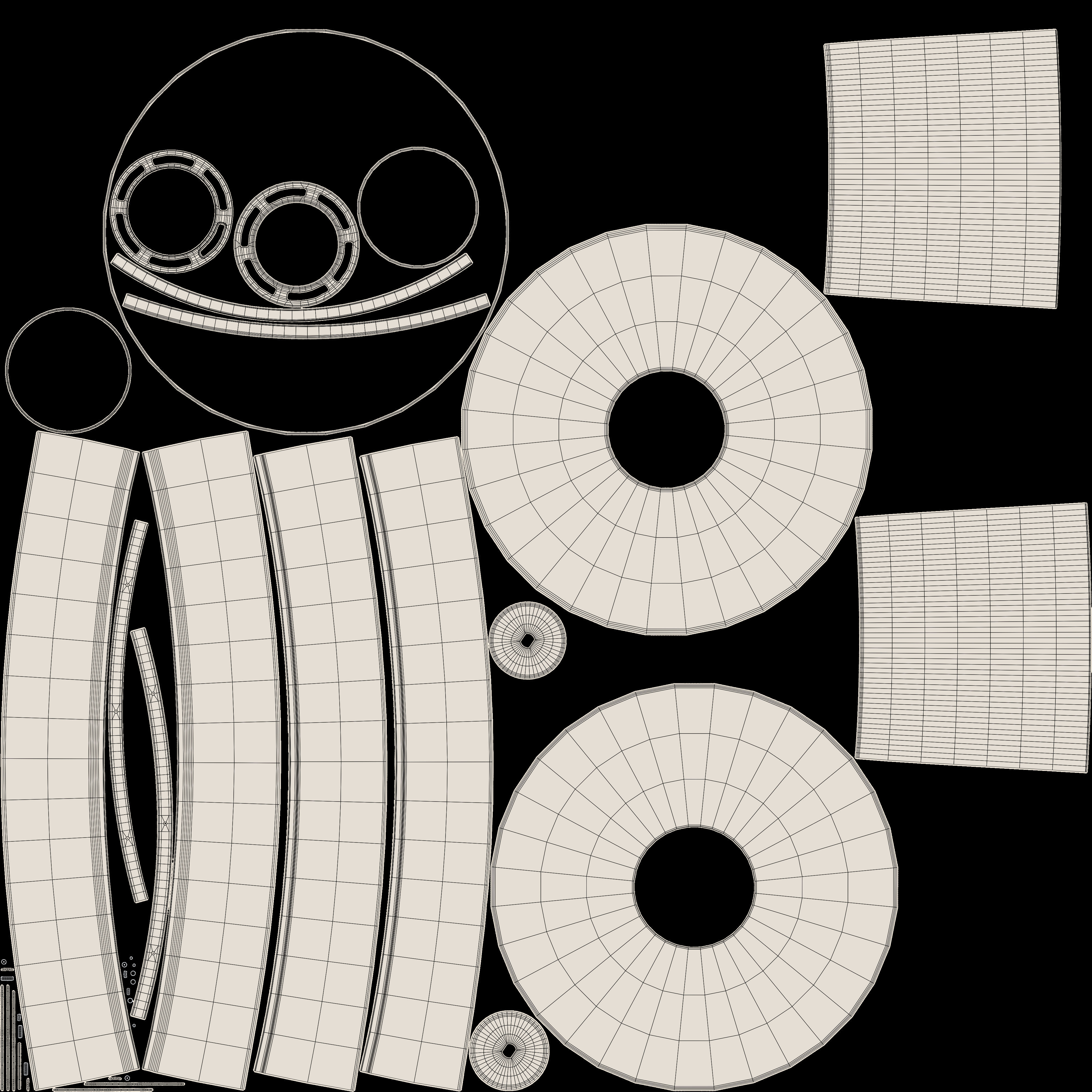 Pendant Keops 1 Body Tiny Grey White 3D model_21