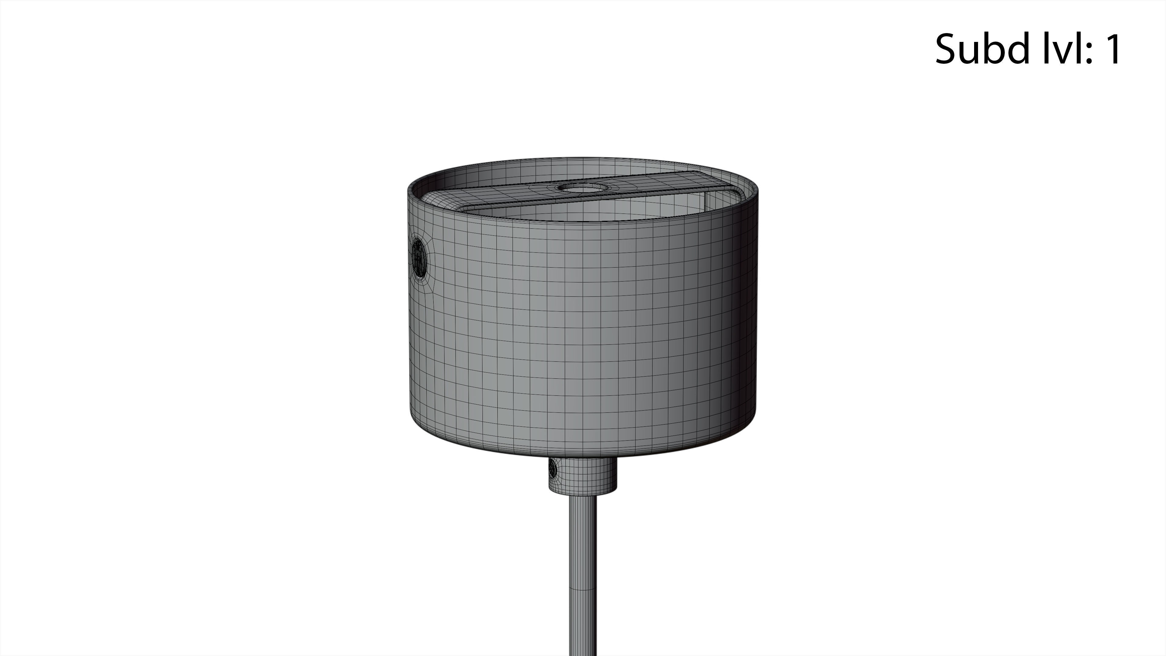 Pendant Keops 1 Body Tiny Grey White 3D model_14