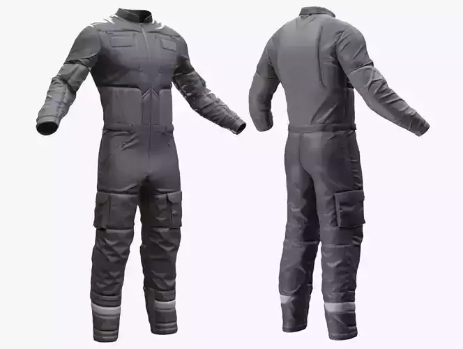 Skydiving Suit 48 - All MH Bodies - UE5 Skeletons - Rigged Low-poly 3D model