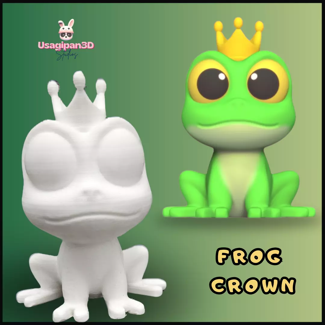 Frog Crown 3D print model_0
