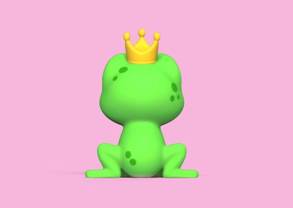 Frog Crown 3D print model_4
