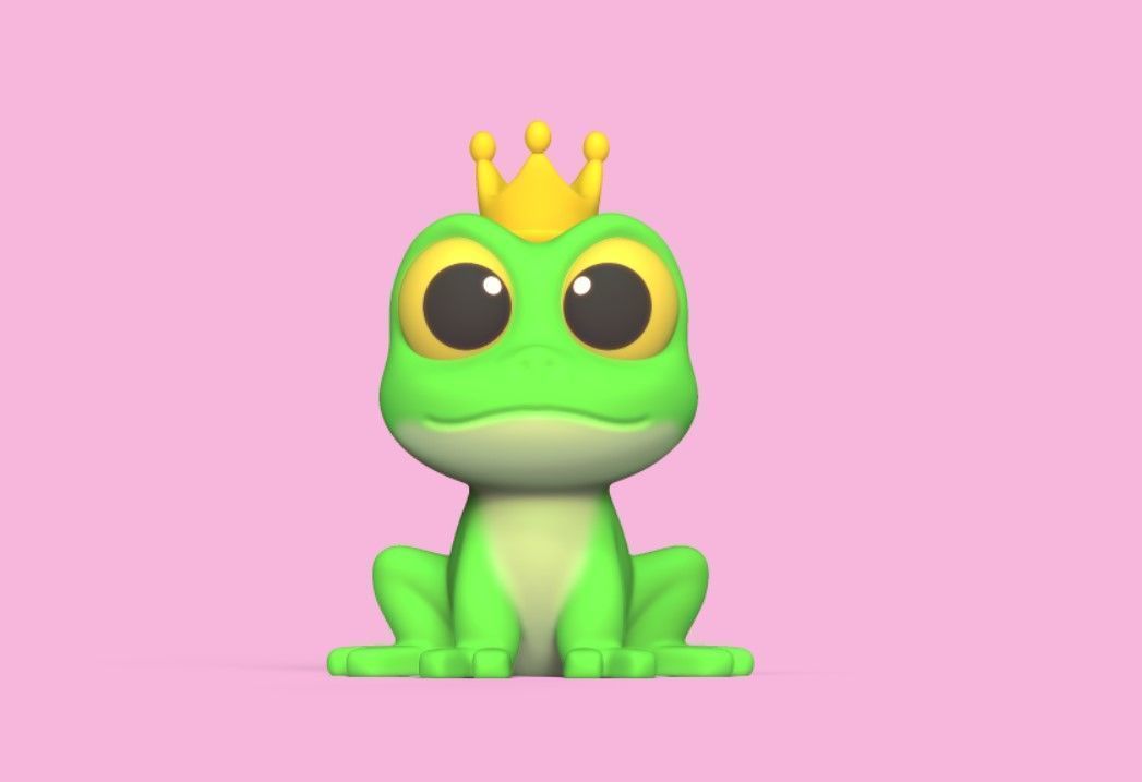 Frog Crown 3D print model_1