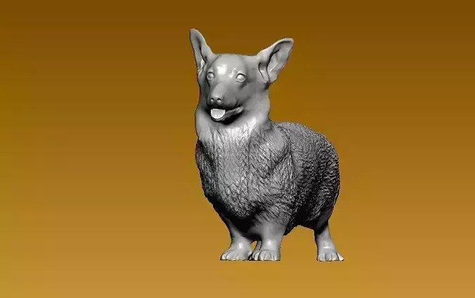 Corgi Dog - terrier model - 3D print
