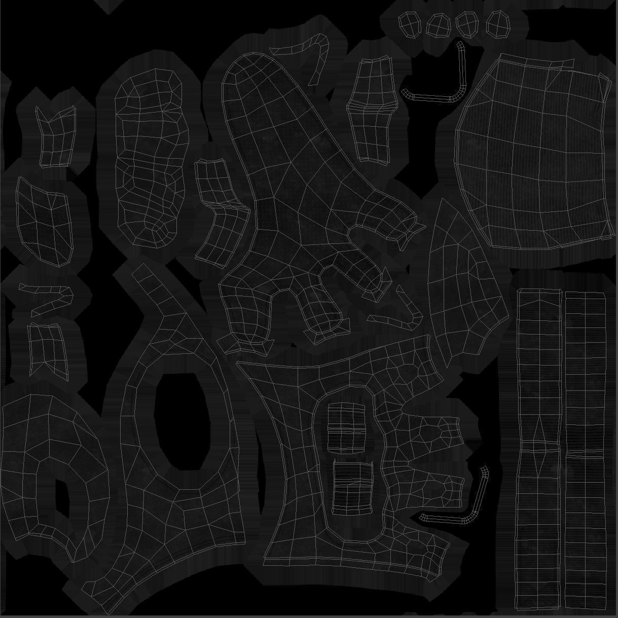 Skydiving Gloves 47 - All MH Bodies - UE5 Skeletons - Rigged Low-poly 3D model_10