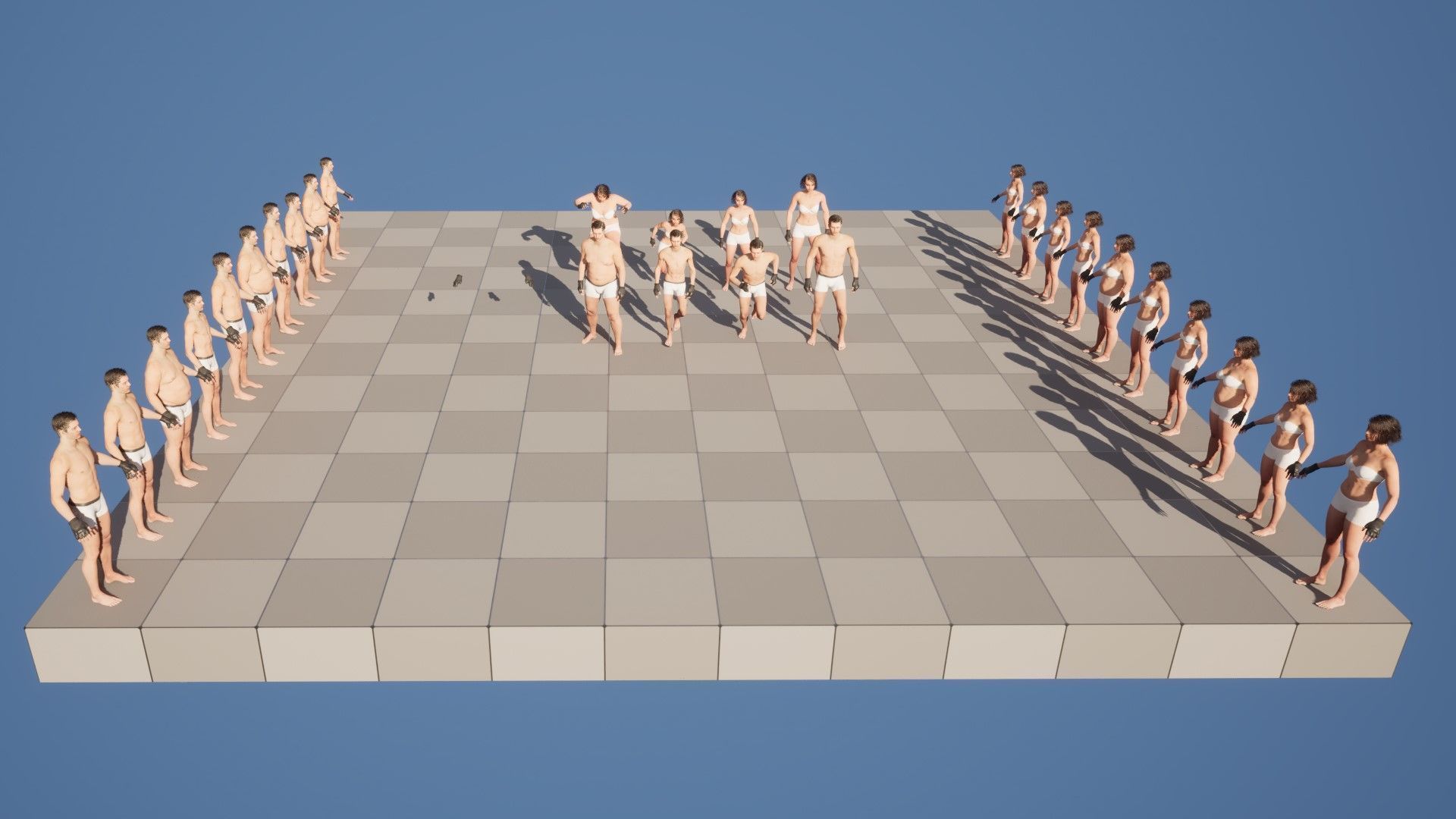 Skydiving Gloves 47 - All MH Bodies - UE5 Skeletons - Rigged Low-poly 3D model_11