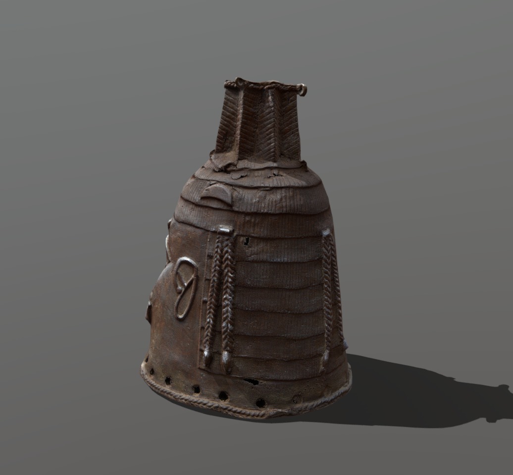 Odudua Helmet Mask Low-poly 3D model_5