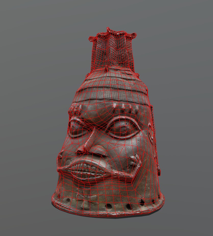 Odudua Helmet Mask Low-poly 3D model_8