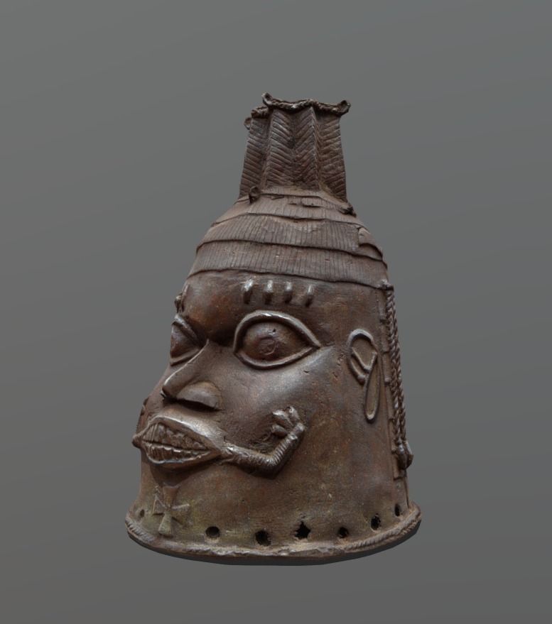 Odudua Helmet Mask Low-poly 3D model_1