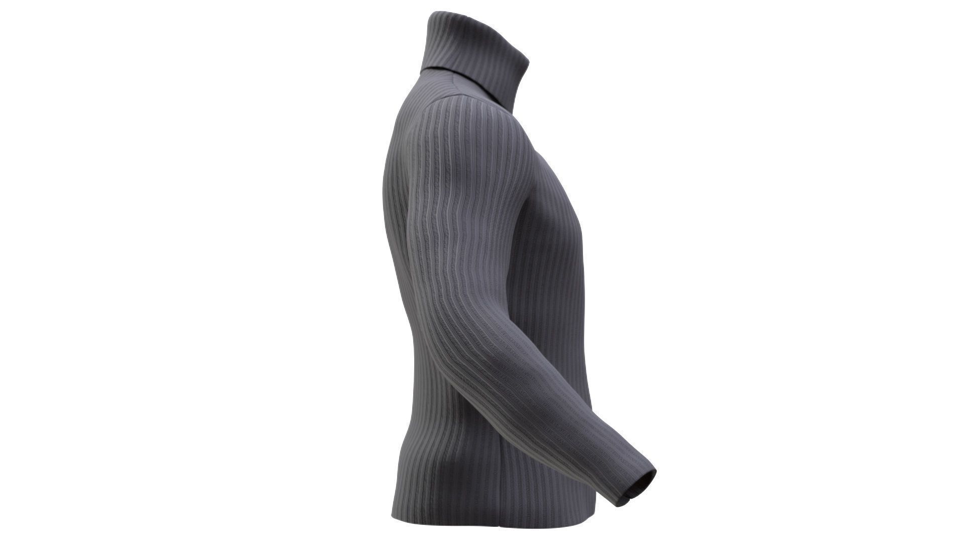 Sweater 44 - All MH Bodies - UE5 Skeletons - Rigged Low-poly 3D model_4