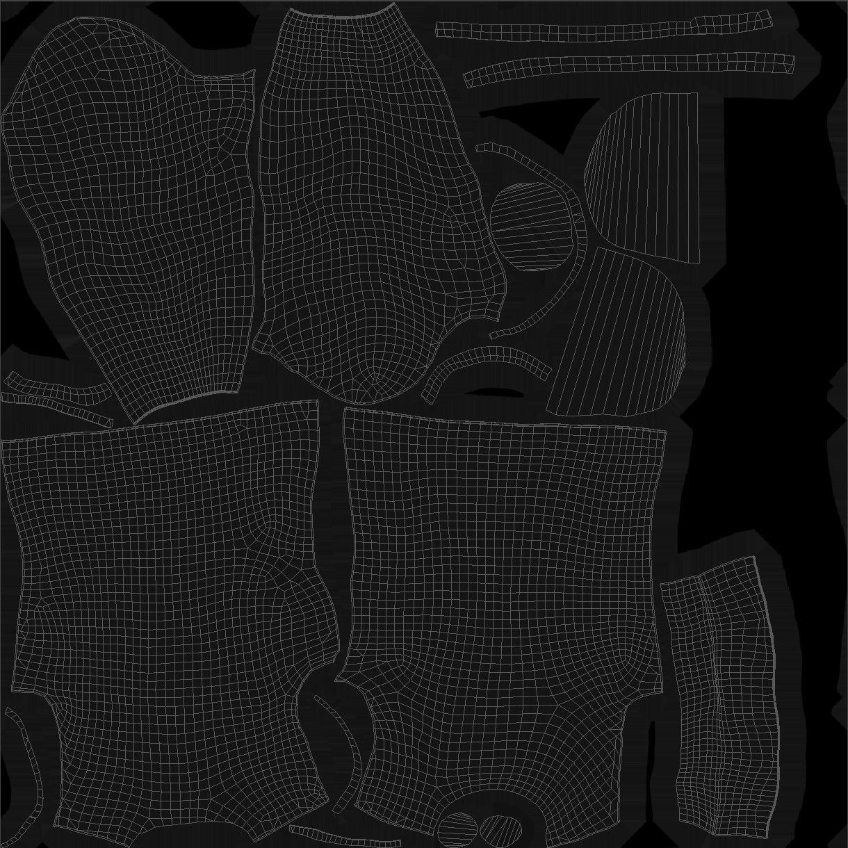 Sweater 44 - All MH Bodies - UE5 Skeletons - Rigged Low-poly 3D model_11