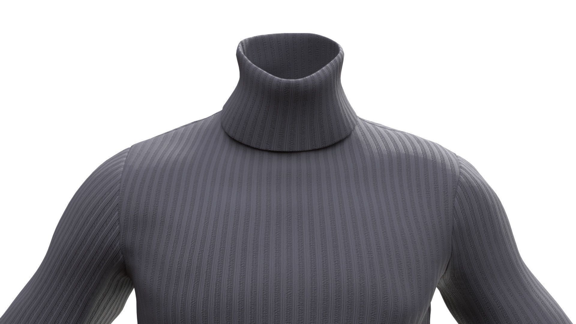 Sweater 44 - All MH Bodies - UE5 Skeletons - Rigged Low-poly 3D model_5