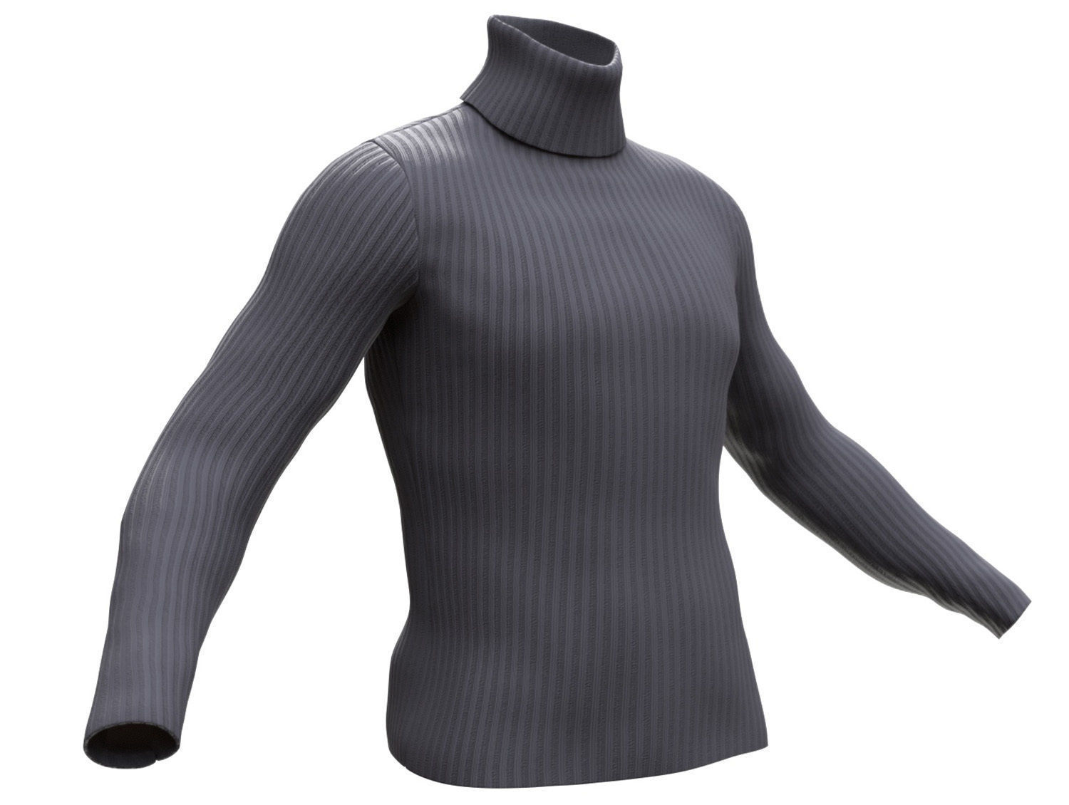 Sweater 44 - All MH Bodies - UE5 Skeletons - Rigged Low-poly 3D model_6